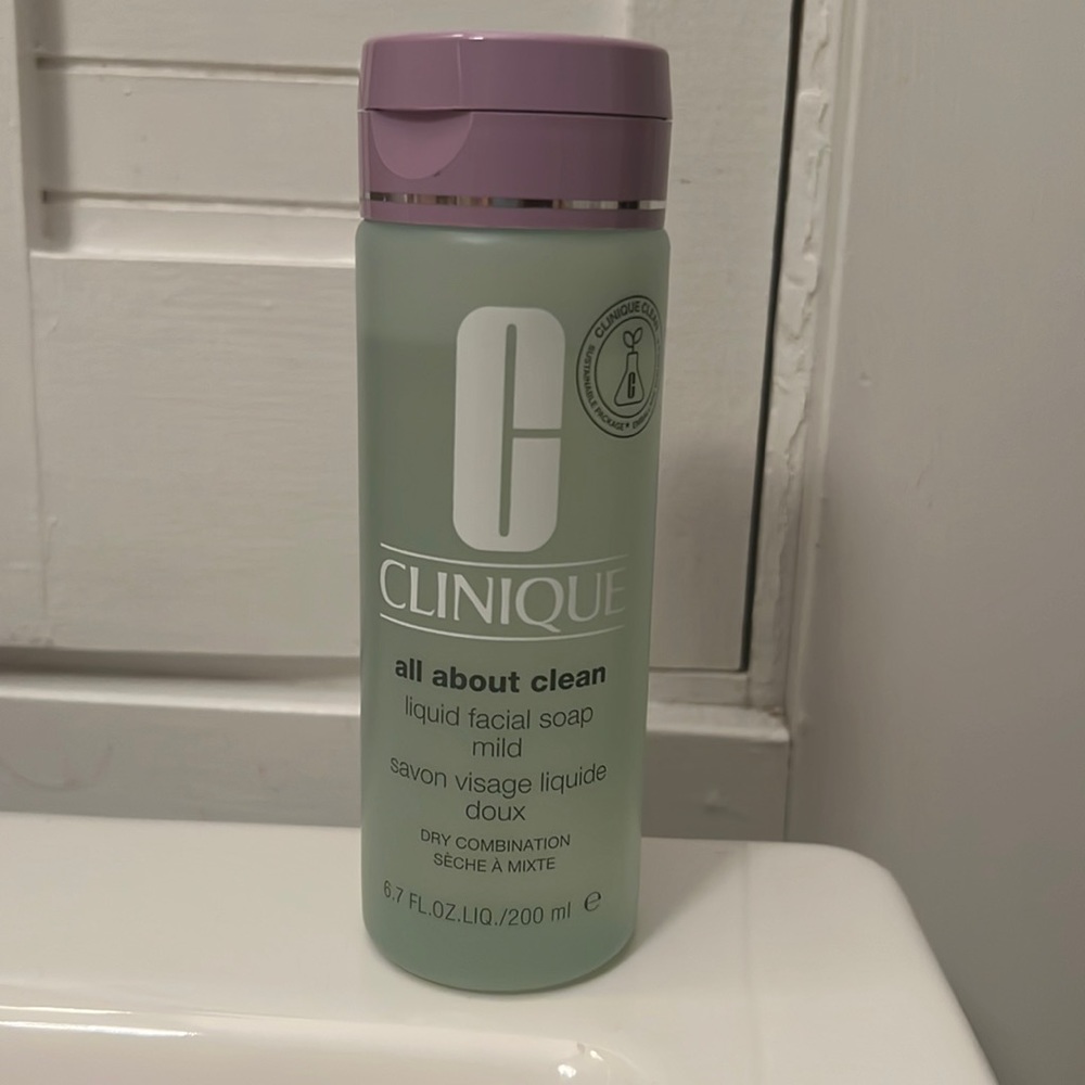 Clinique “All about clean” liquid facial soap, mild